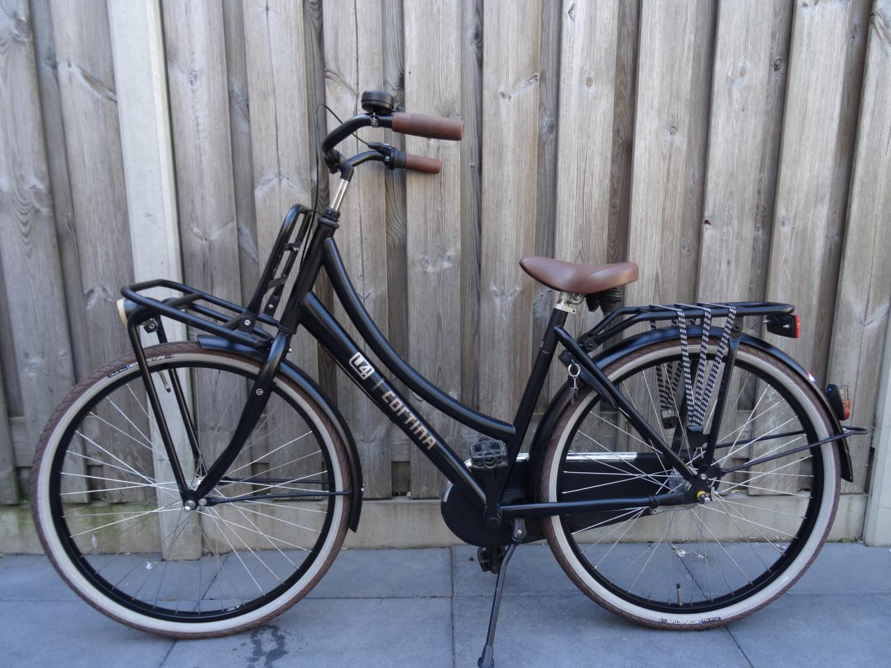 🚲 Cortina U4 Transport Meisjesfiets – 26 inch | Zwart