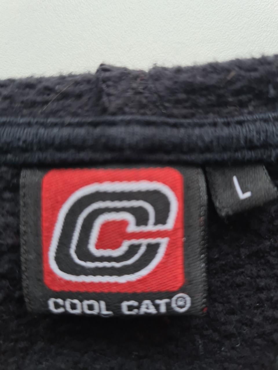 Zwart met blauw hoodie vest van Coolcat Maat L