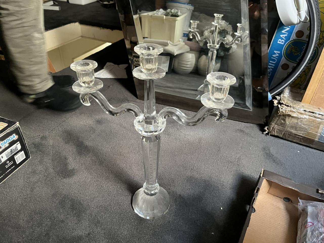 Kandelaar Glas 3-armig