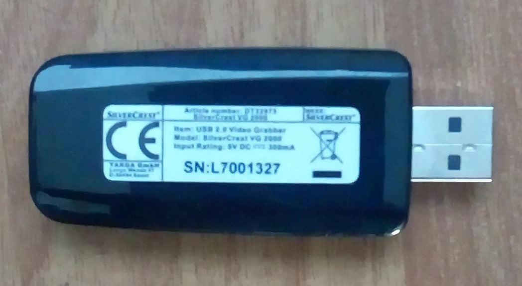 USB videograbber met kabels