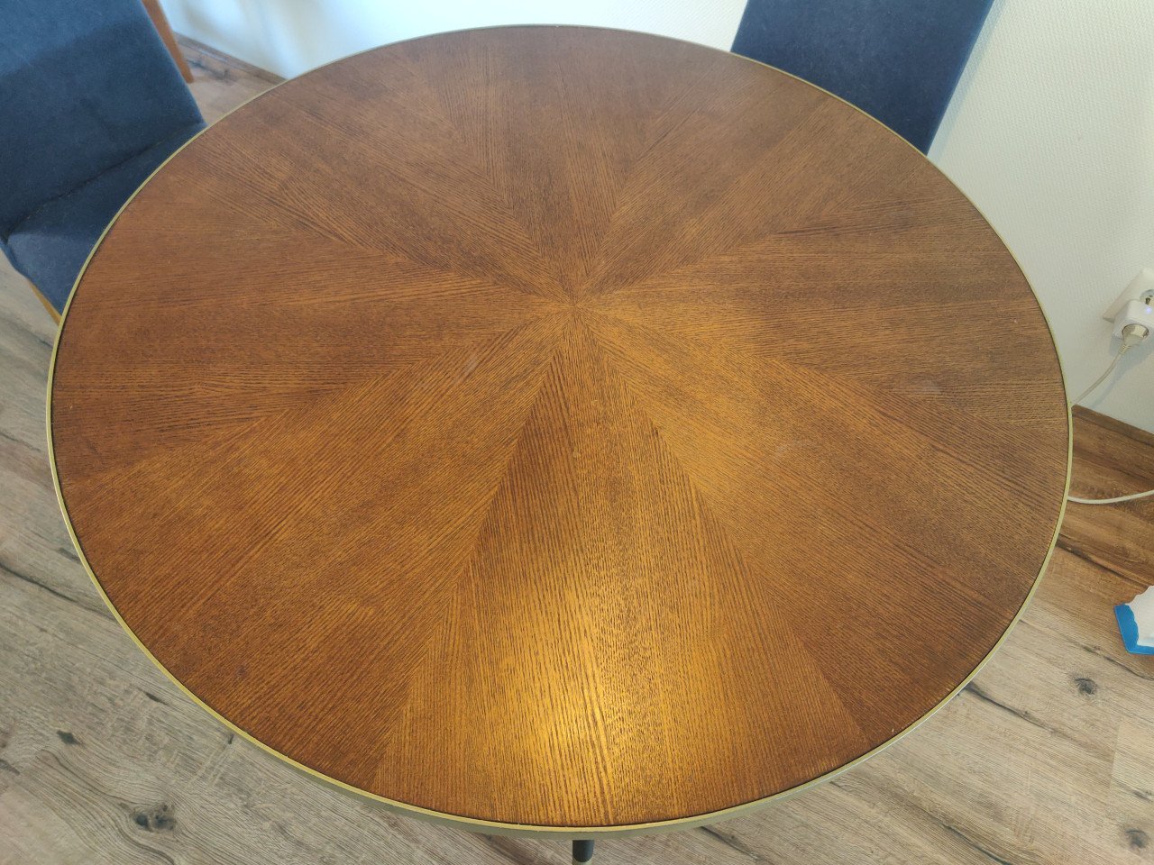 Hendrix Eettafel - Ø 90 cm - Bruin