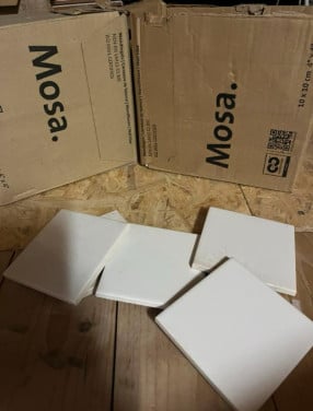 Mosa wandtegels 10x10 rest