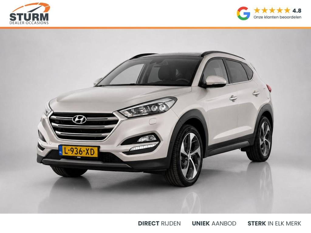 Hyundai Tucson 1.6 t-gdi premium 4wd automaat incl. trekhaak + panodamadak!