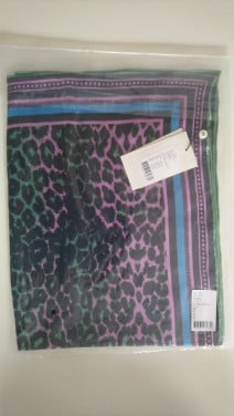 Becksöndergaard luipaard print shawl 100% zijde - NIEUW
