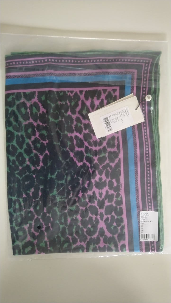 Becksöndergaard luipaard print shawl 100% zijde - NIEUW