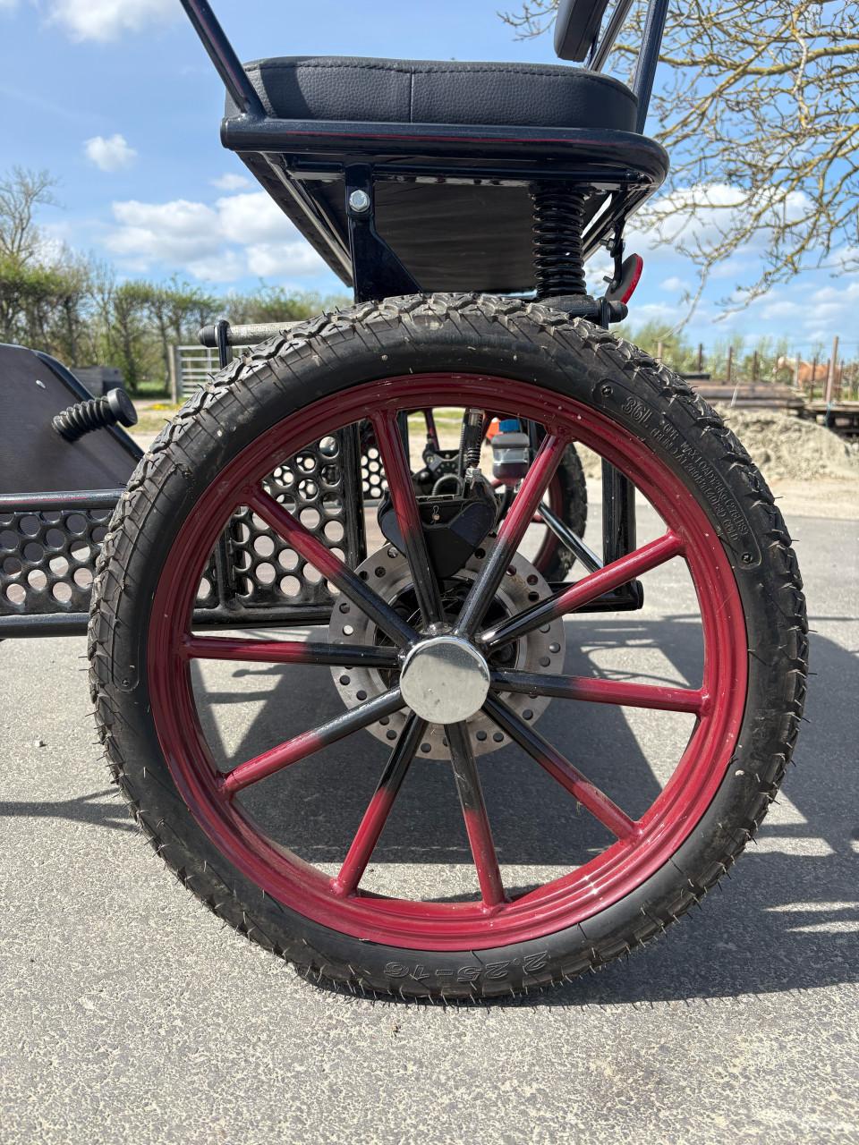 Sulky shetlander met toebehoren