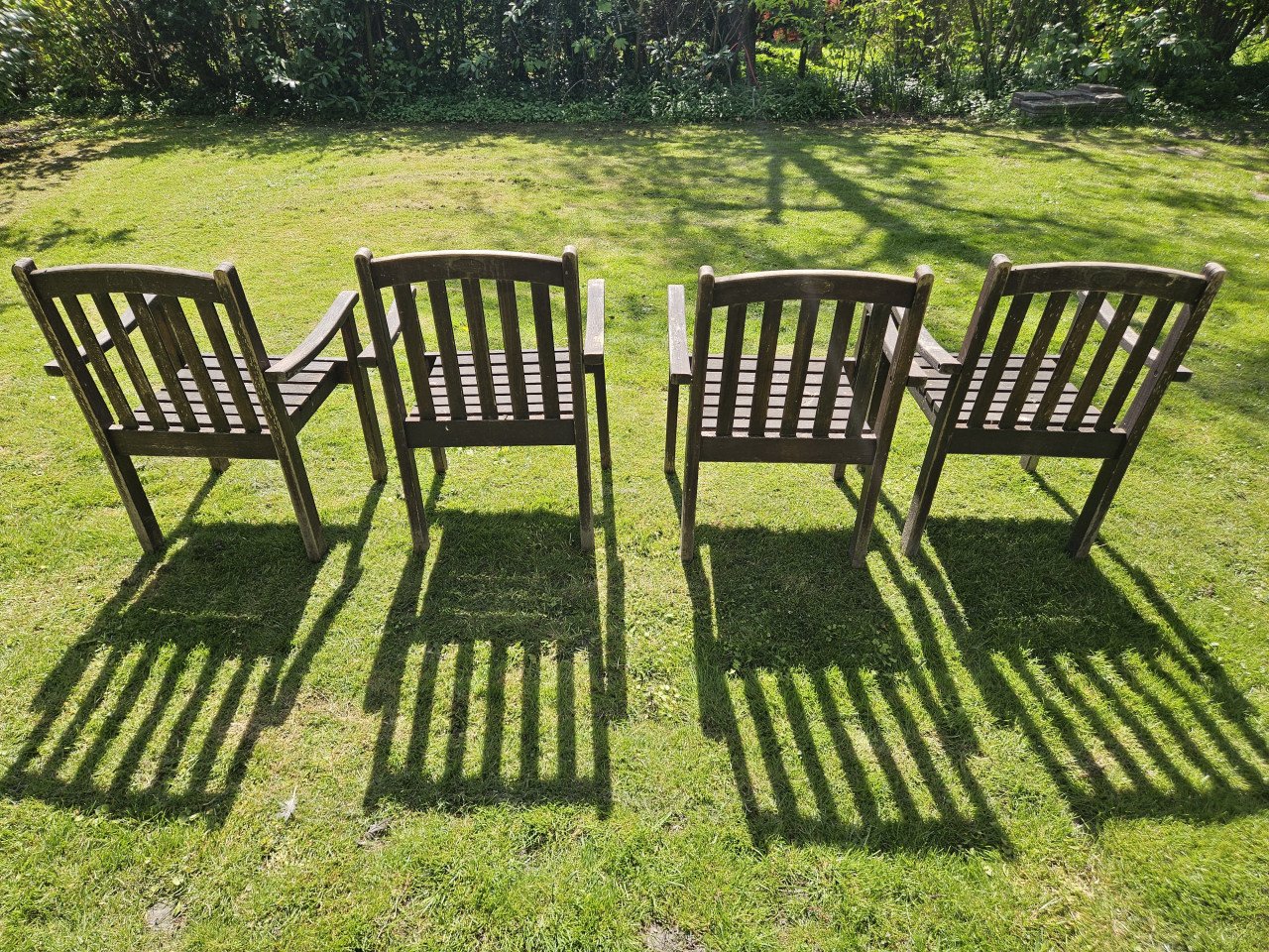 Tuinstoelen 4x