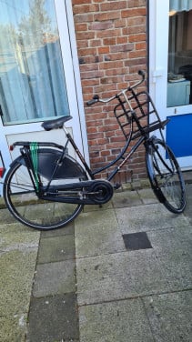 Dames fiets 28 inch-Fr.maat 57cm-met trap ram achter