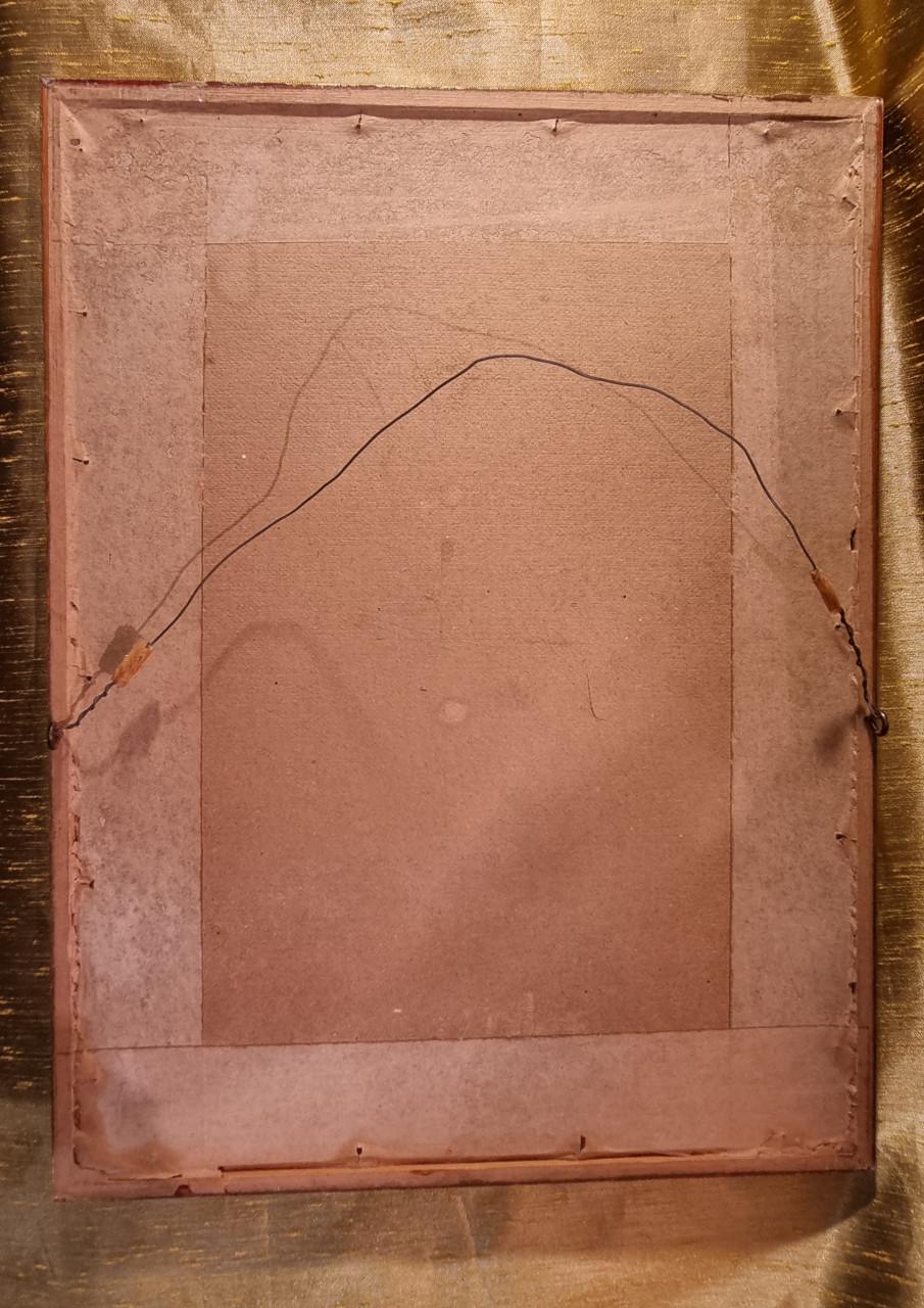 Oud Lijstje met afbeelding met oa de Gelaarsde kat.