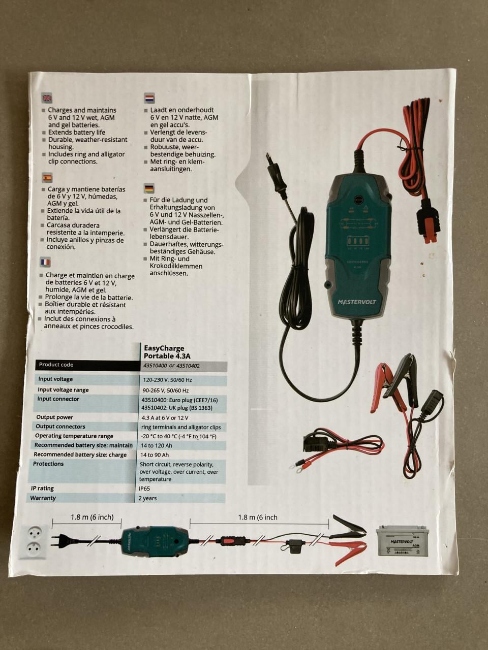 Mastervolt Acculader EasyCharge