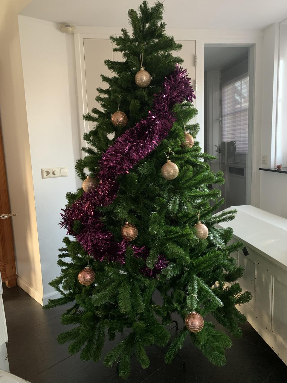 Kerstboom 2.10 m hoog , hoog super mooi!