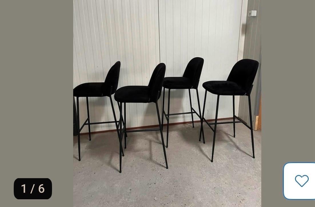 Design barkrukken 4 stuks