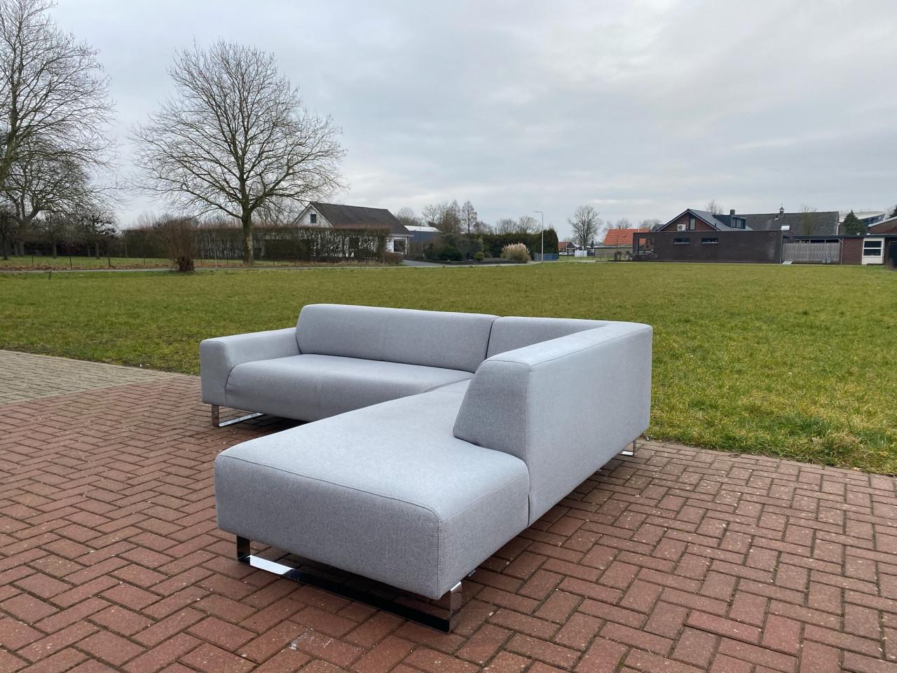 Montèl Viano Hoekbank-Grijze Lounge Hoekbank-Moderne Uitstraling