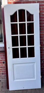 Hardhouten deur