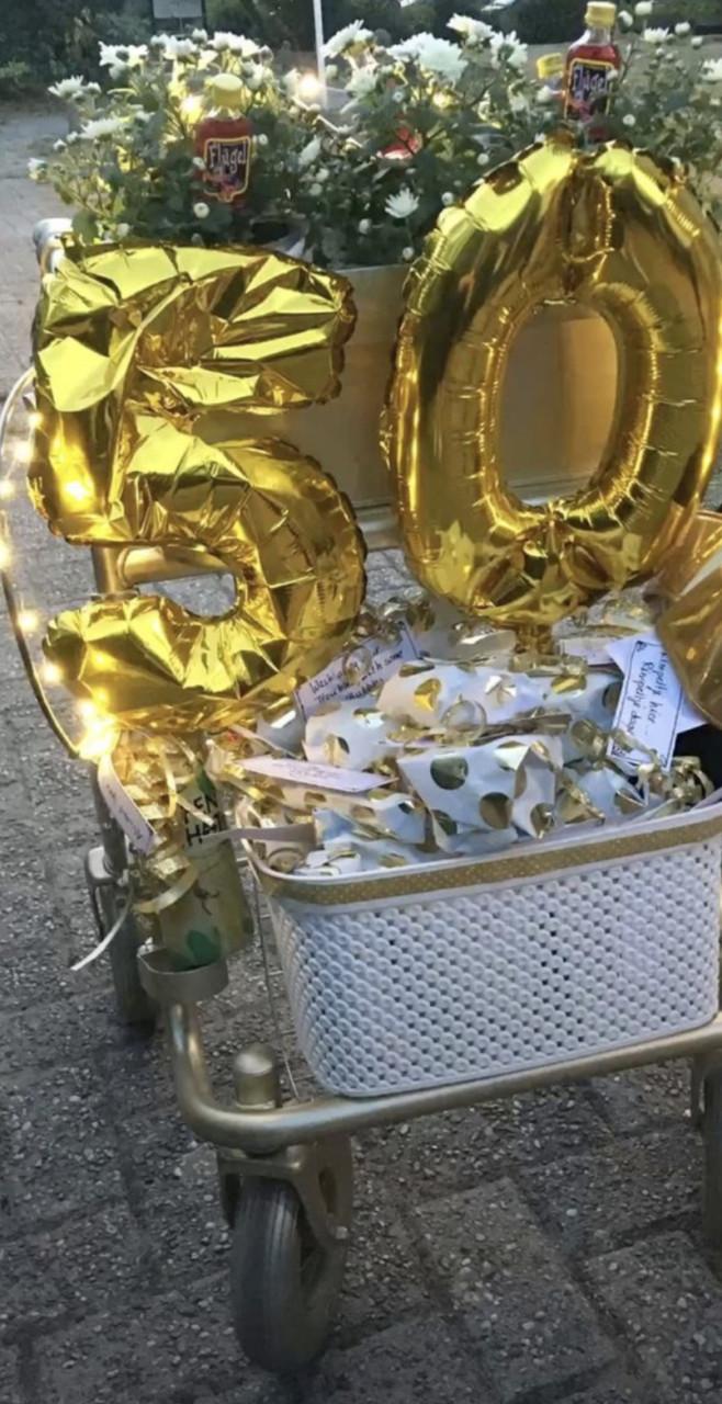 Rollator,  gebruikt voor 50ste verjaardag