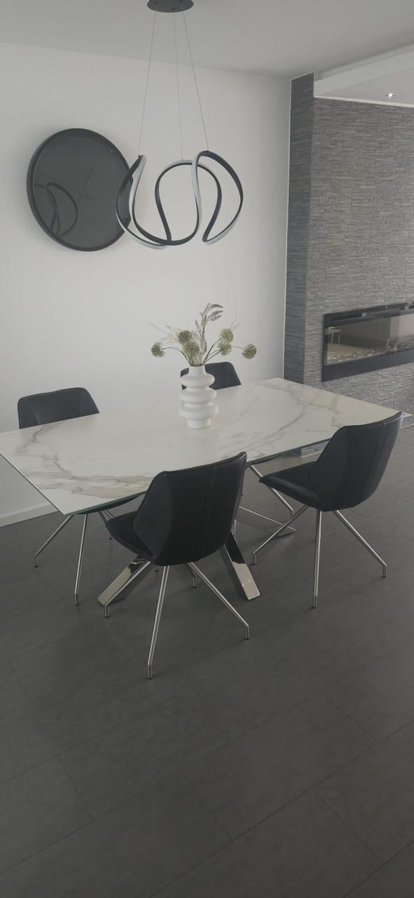 Antraciet eetkamerstoelen 4 stuks