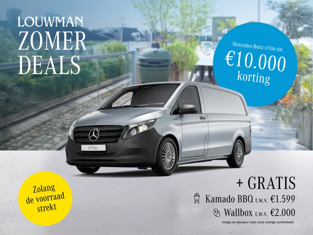 Mercedes-Benz Evito l2 66 kwh | anniversary edition 100years | luxe uitvoer
