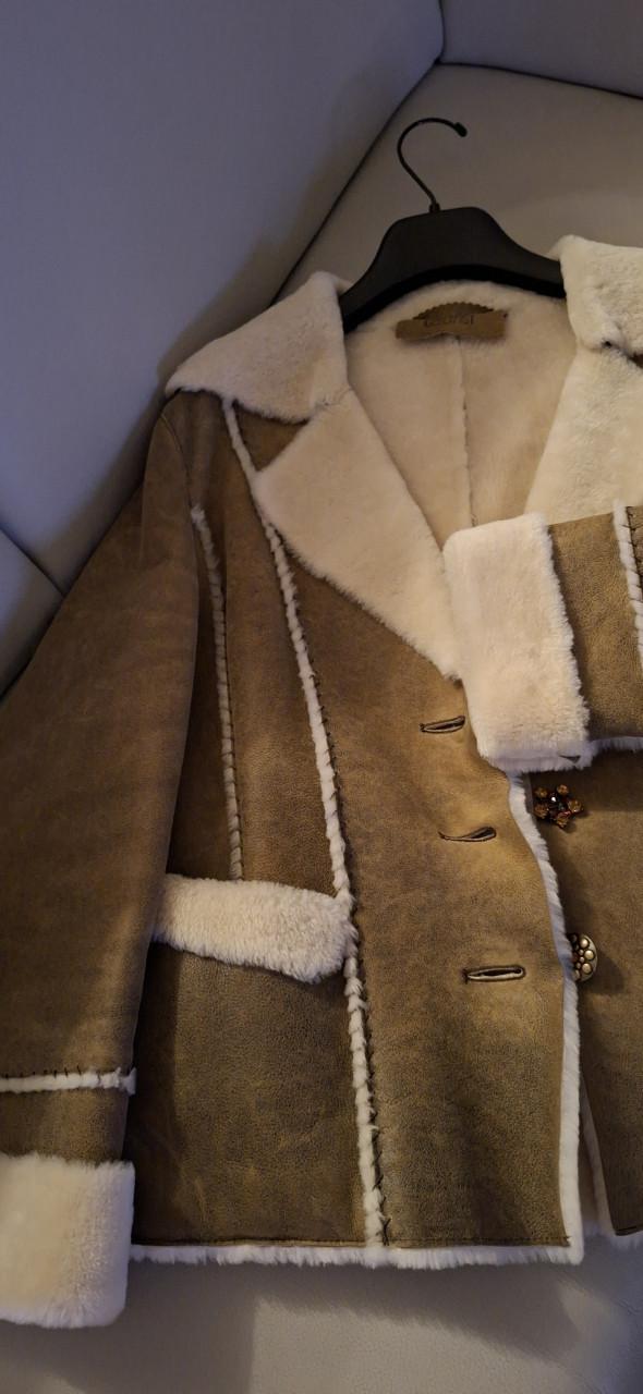Stijlvolle shearling jas - warm, chic & uniek