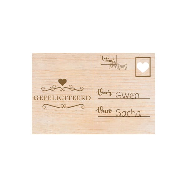 Houten kaarten
