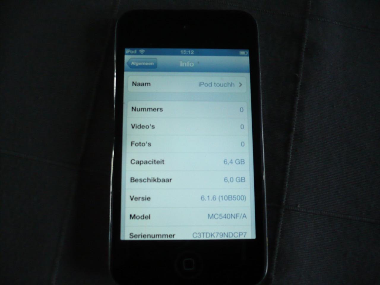 Ipod touch met lader