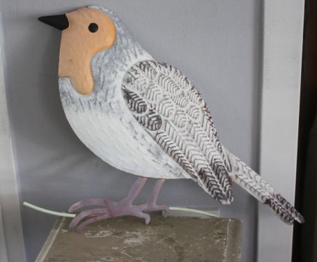 Metalen vogel hanger  je kunt hem hangen of neer zetten