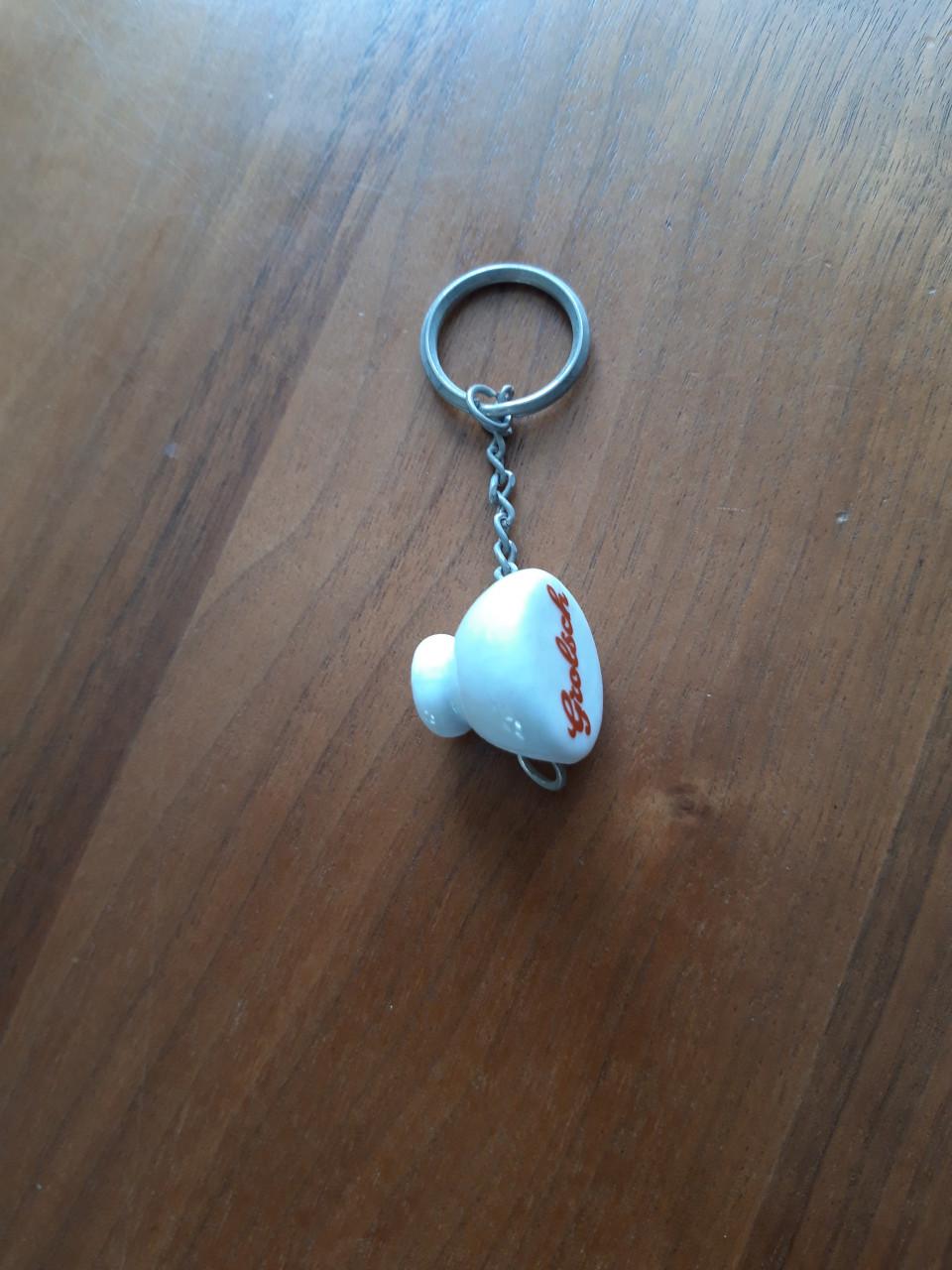 Sleutelhanger: Grolsch dop beugelfles