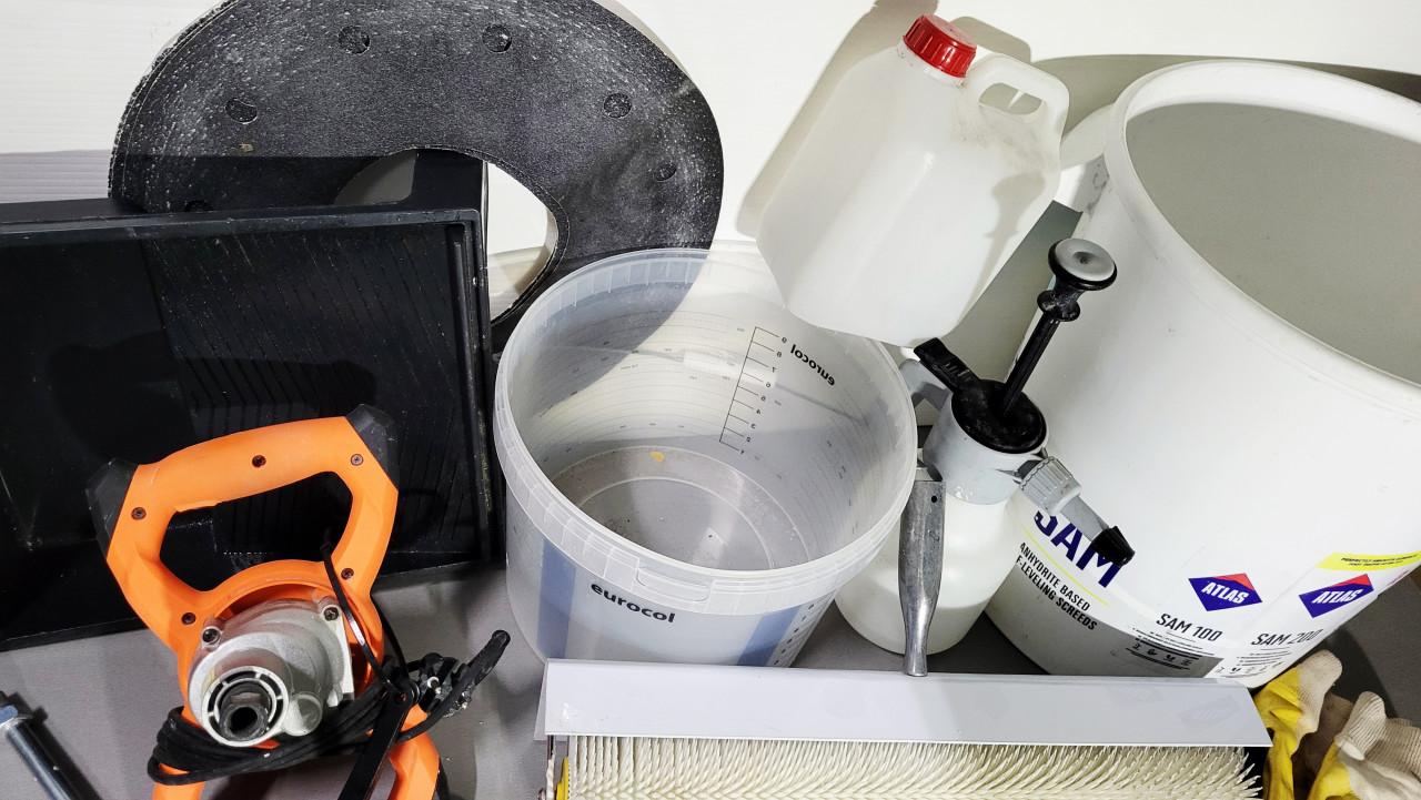 Compleet Egaliseer set & elektrisch gereedschap.