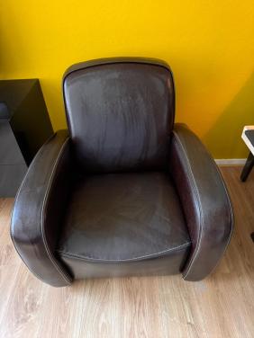 Heren fauteuil,leer