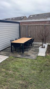 Tuintafel 220x100x75 incl 8 stoelen