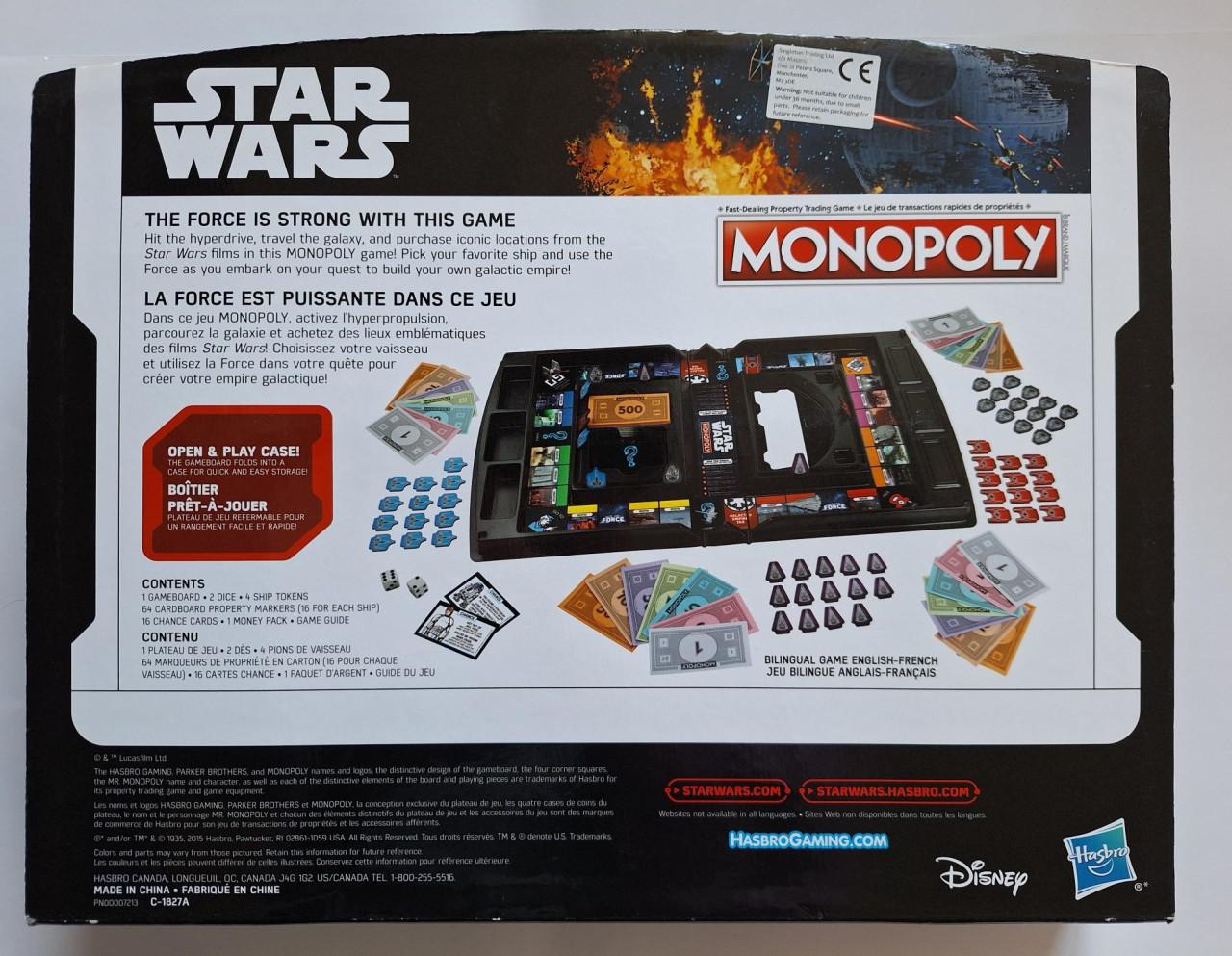 Monopoly Star Waars "Open & Play" NIEUWSTAAT