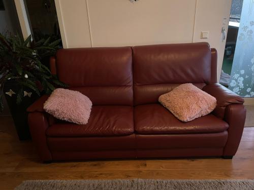 Zitbank en fauteuil  zware leren kwaliteit