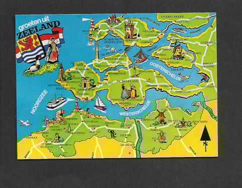 Ansichtkaart  Groeten uit Zeeland