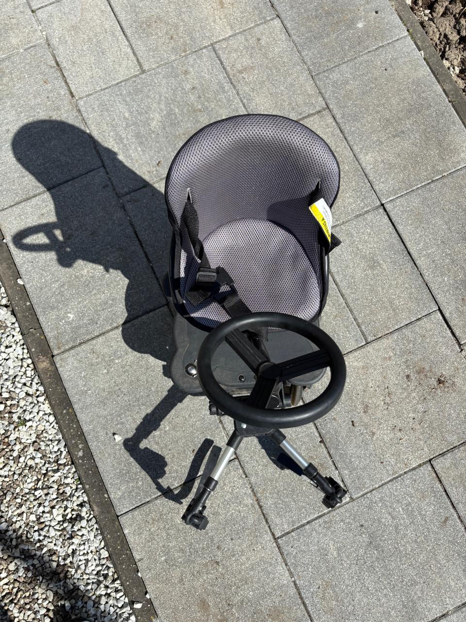 Meerijplank met zitje voor kinderwagen