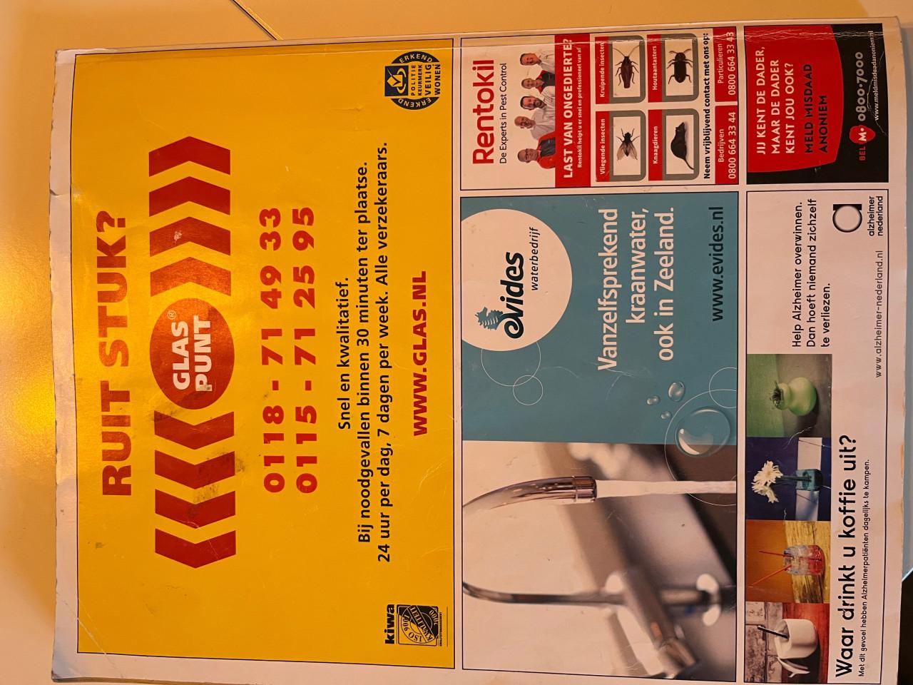 Telefoongids regio Zeeland.