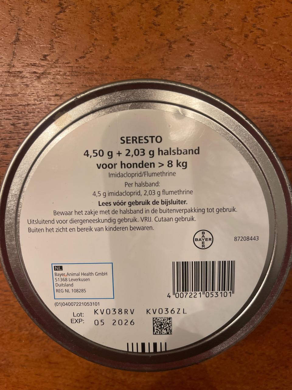 Seresto vlooienband hond >8kg