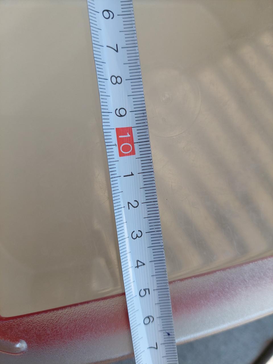 Tupperware koekjestrommel transparant /rood