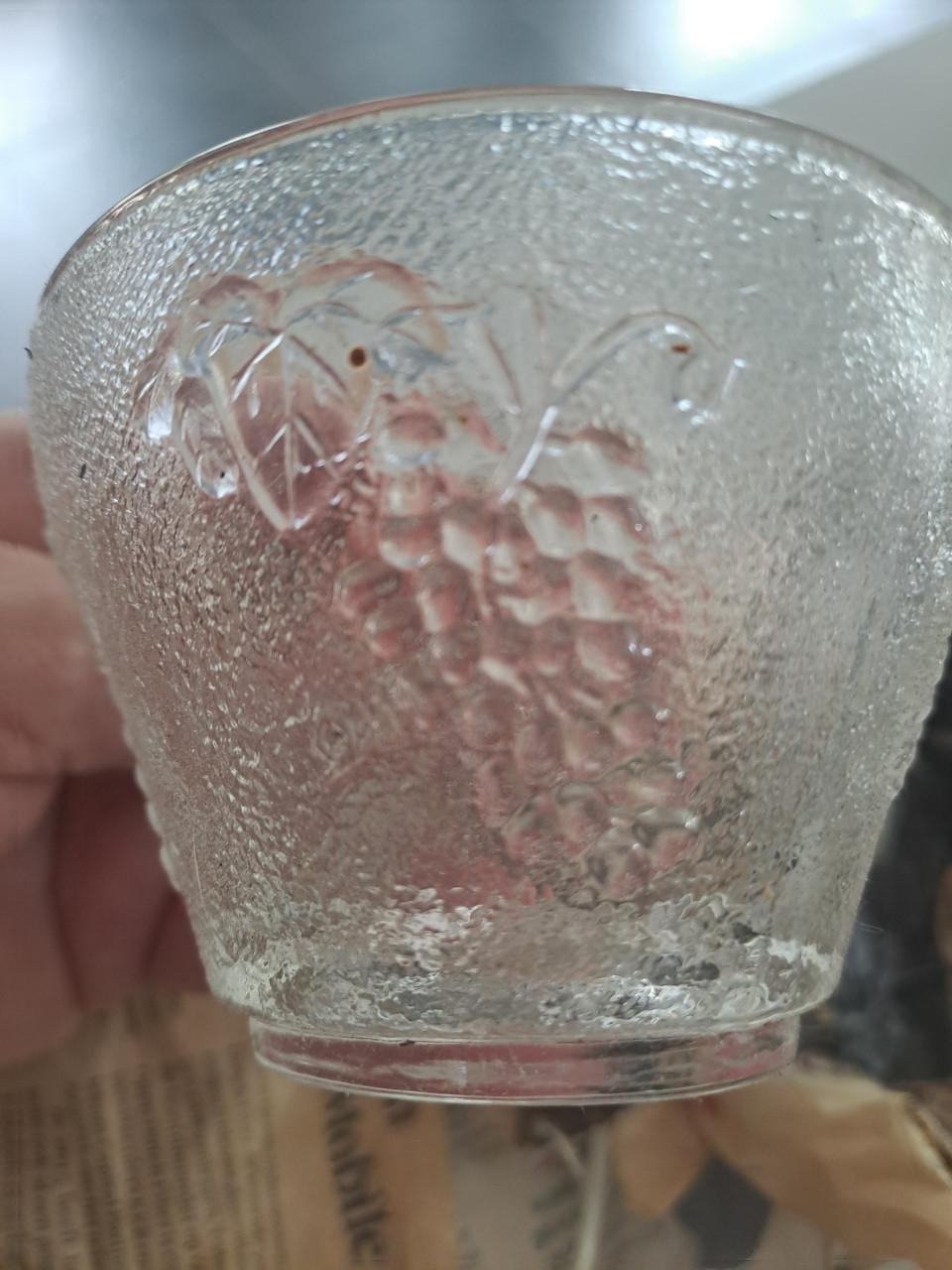 Glazen bowlschaal compleet