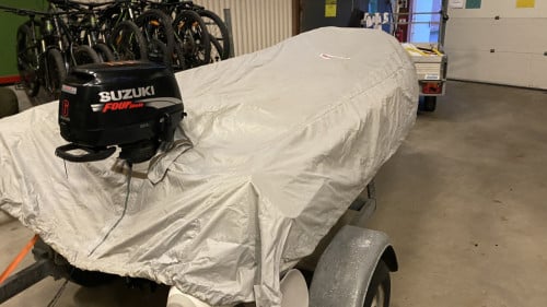 Rubberboot 6 pk met trailer