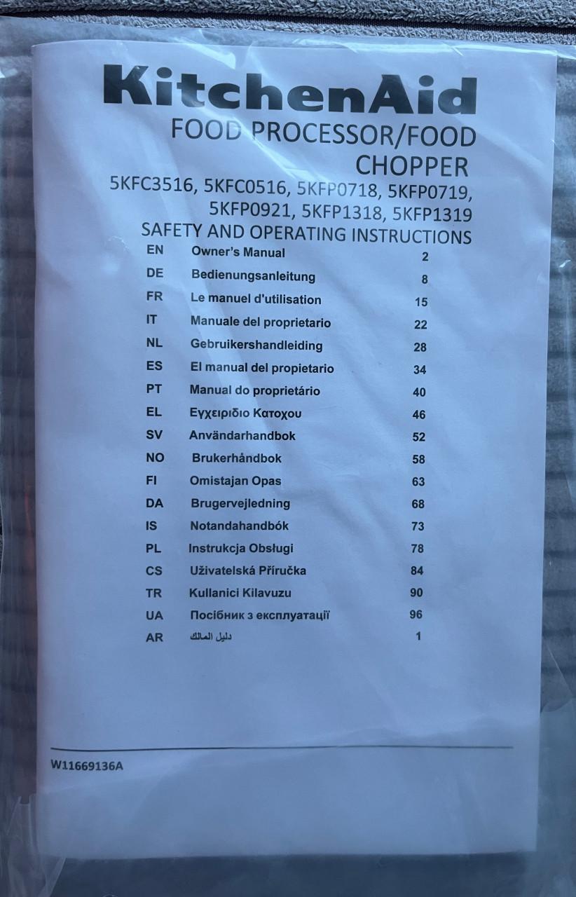 Kitchenaid foodprocessor