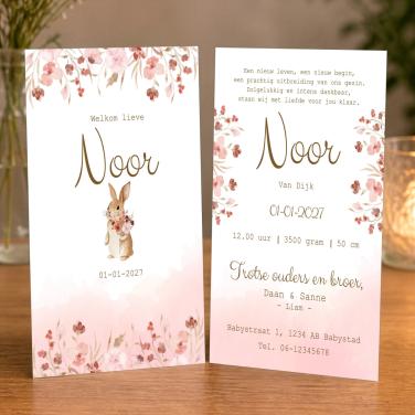 Geboorte kaartjes versturen - aankondiging