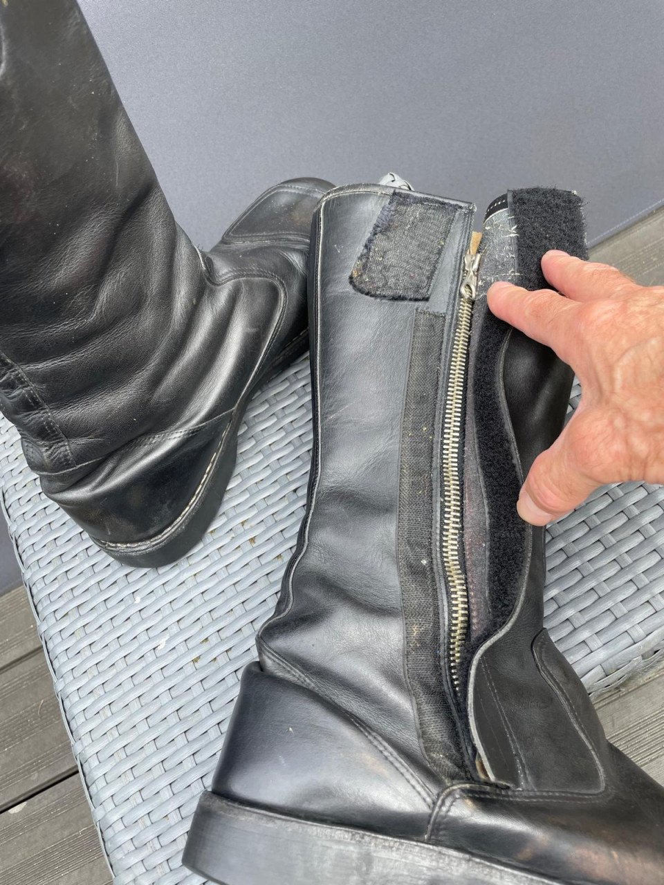Vintage motorlaarzen maat 44