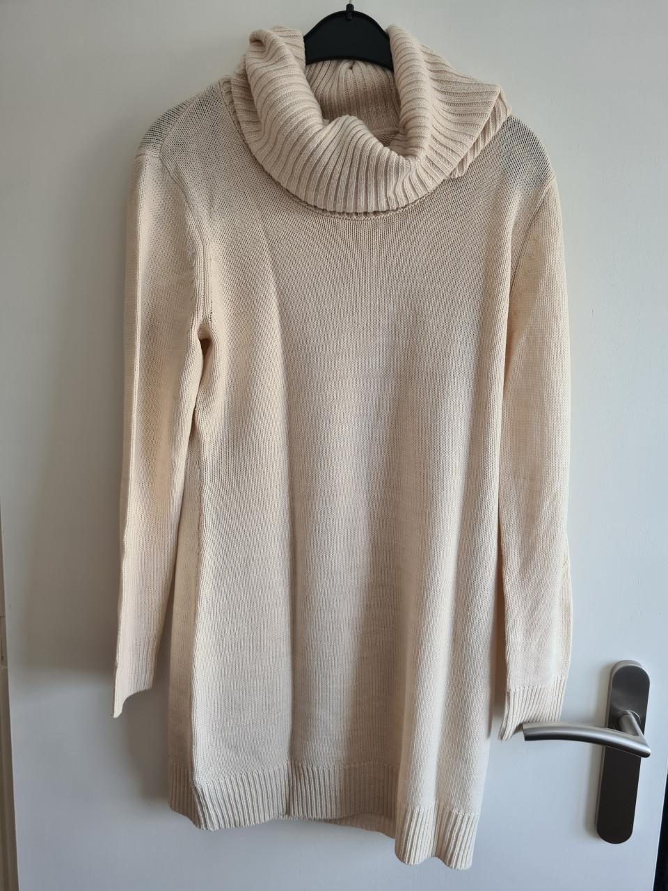 Ecru lange kol trui van H&M  Maat M