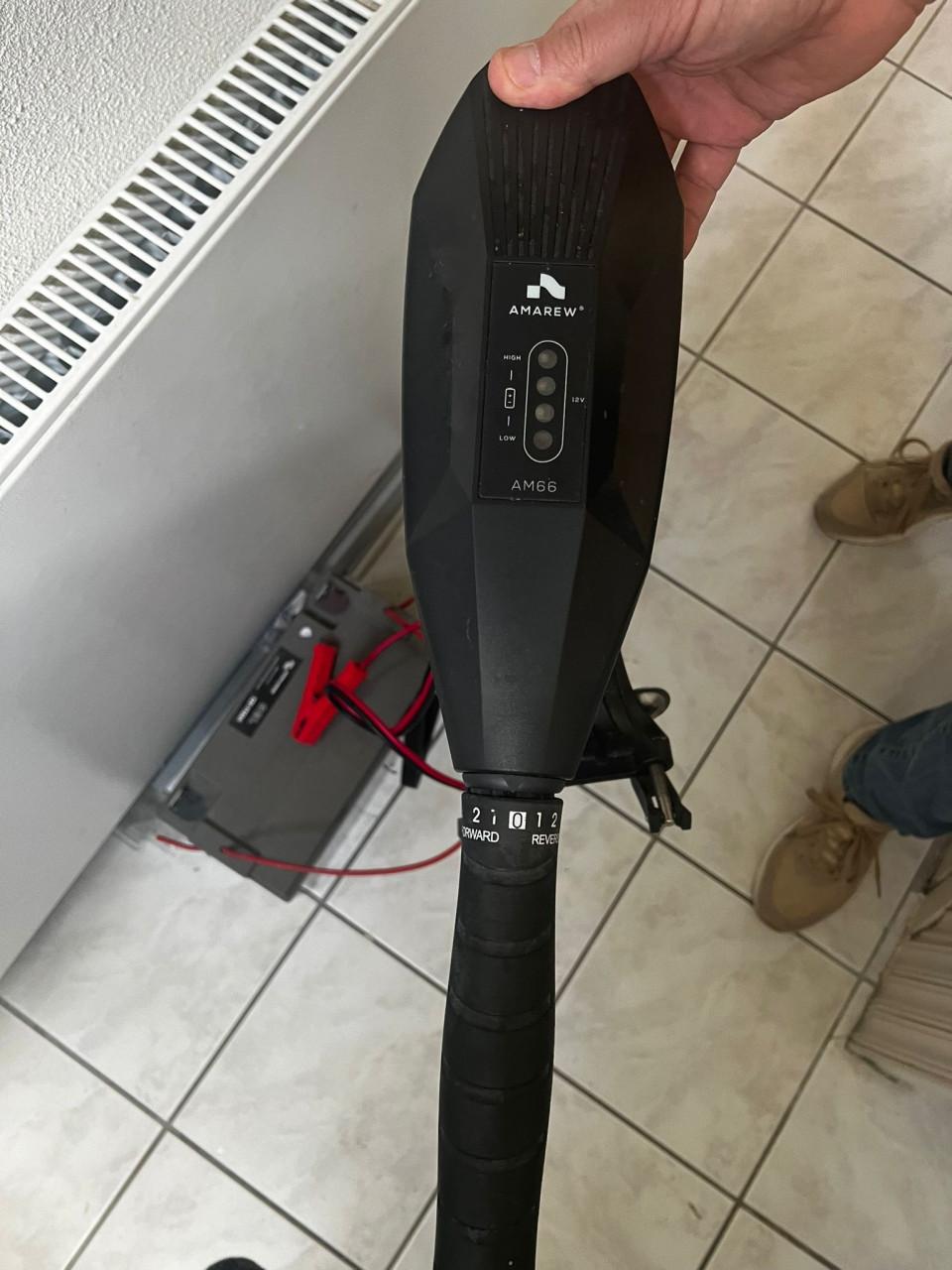 Electrische buitenboordmotor Amarew am66 met gel accu