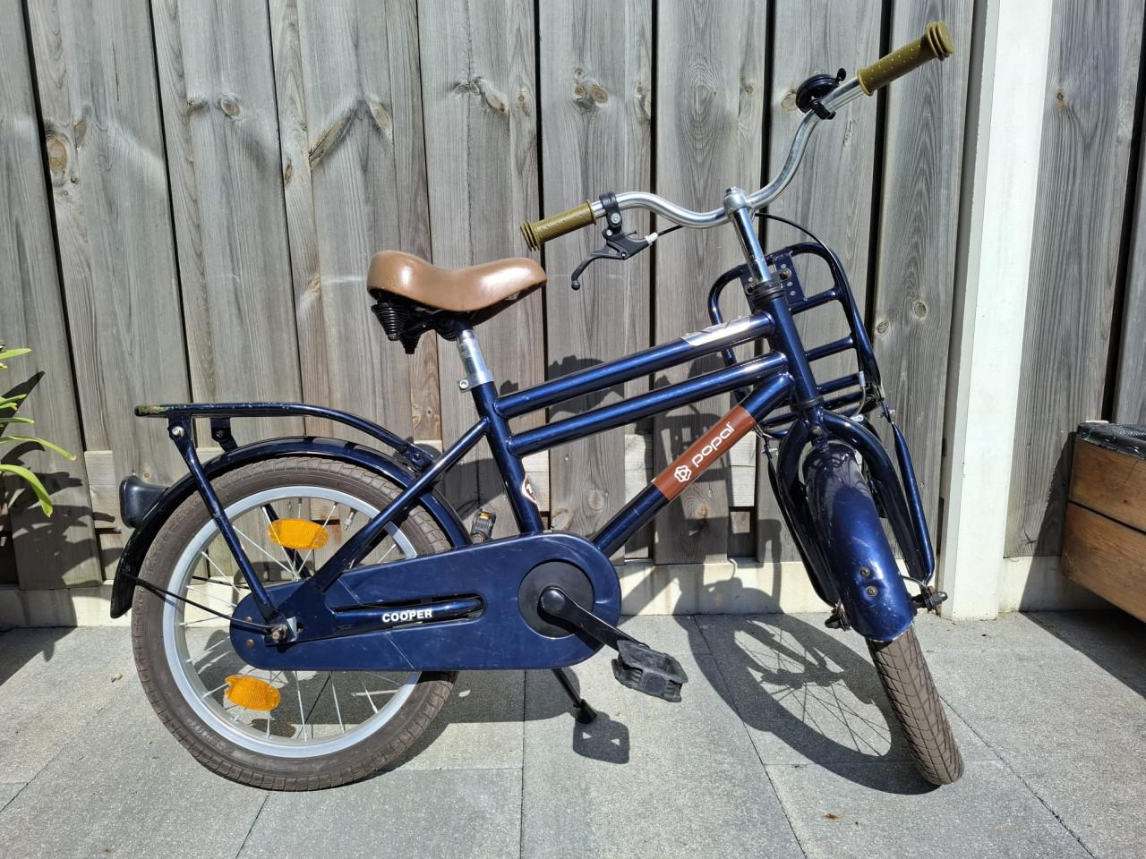 Kinderfiets Popal donkerblauw 16 inch