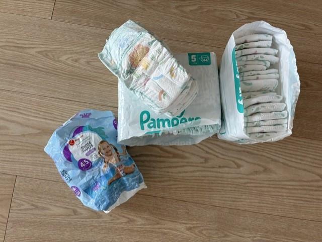 Luiers Pampers maat 5 en zwemluiers maat 4/5