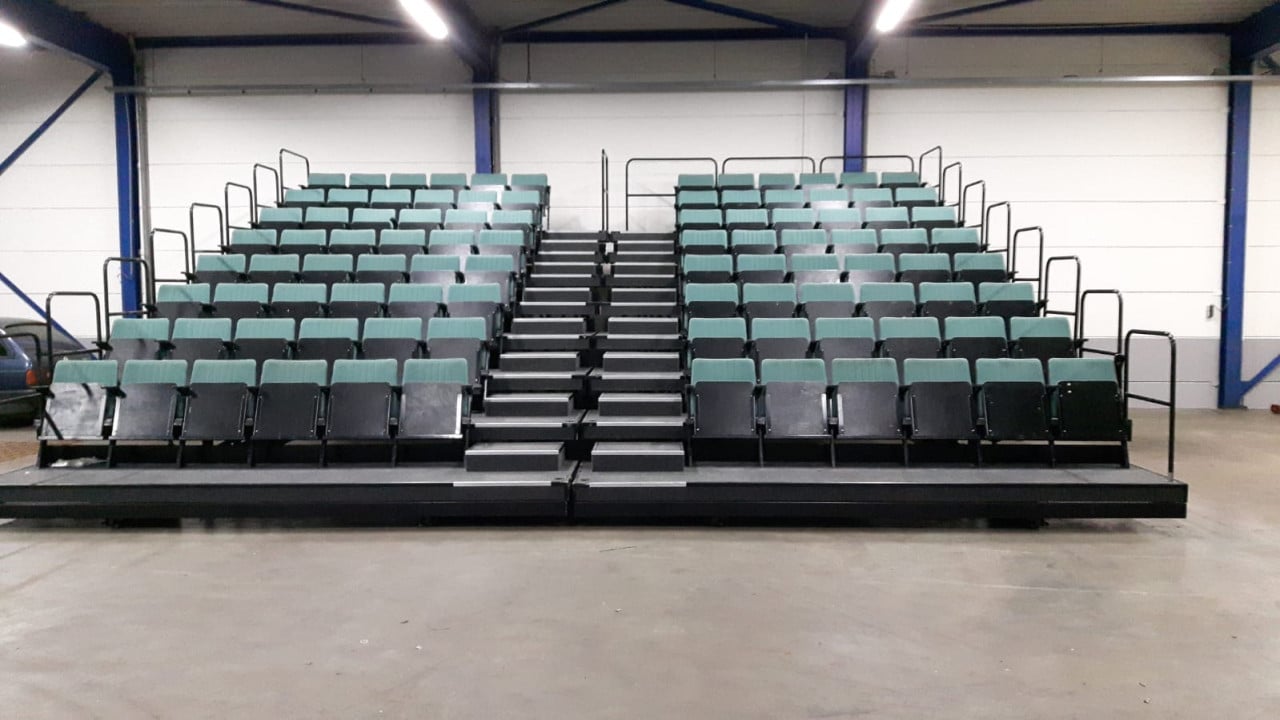 Professionele uitschuifbare tribune