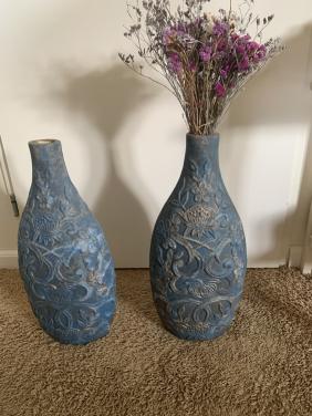 2 vazen decoratie