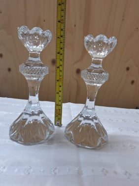 2 kistallen kandelaars