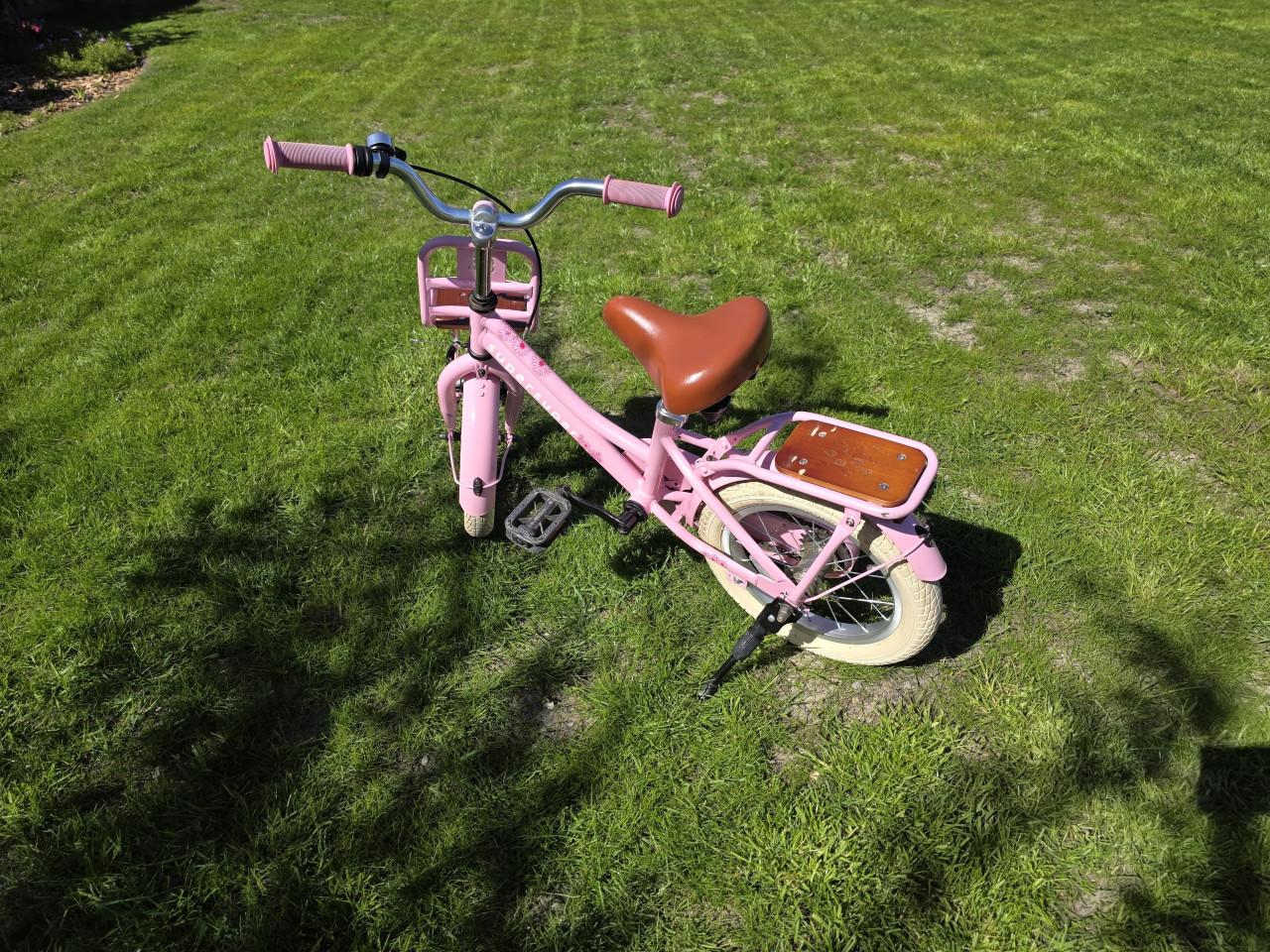 Roze kinderfiets 14 inch