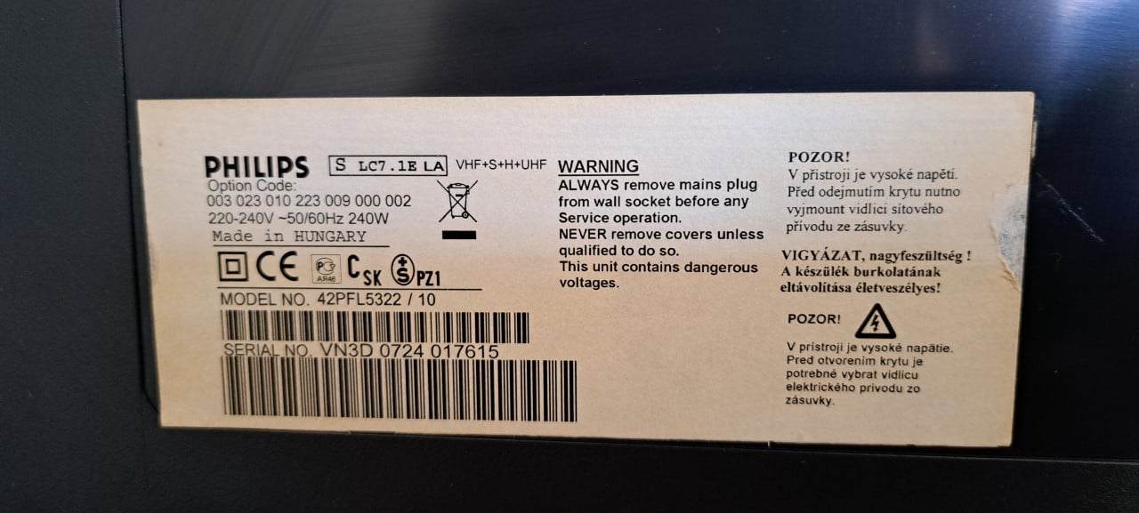 Phillips 42" Tv